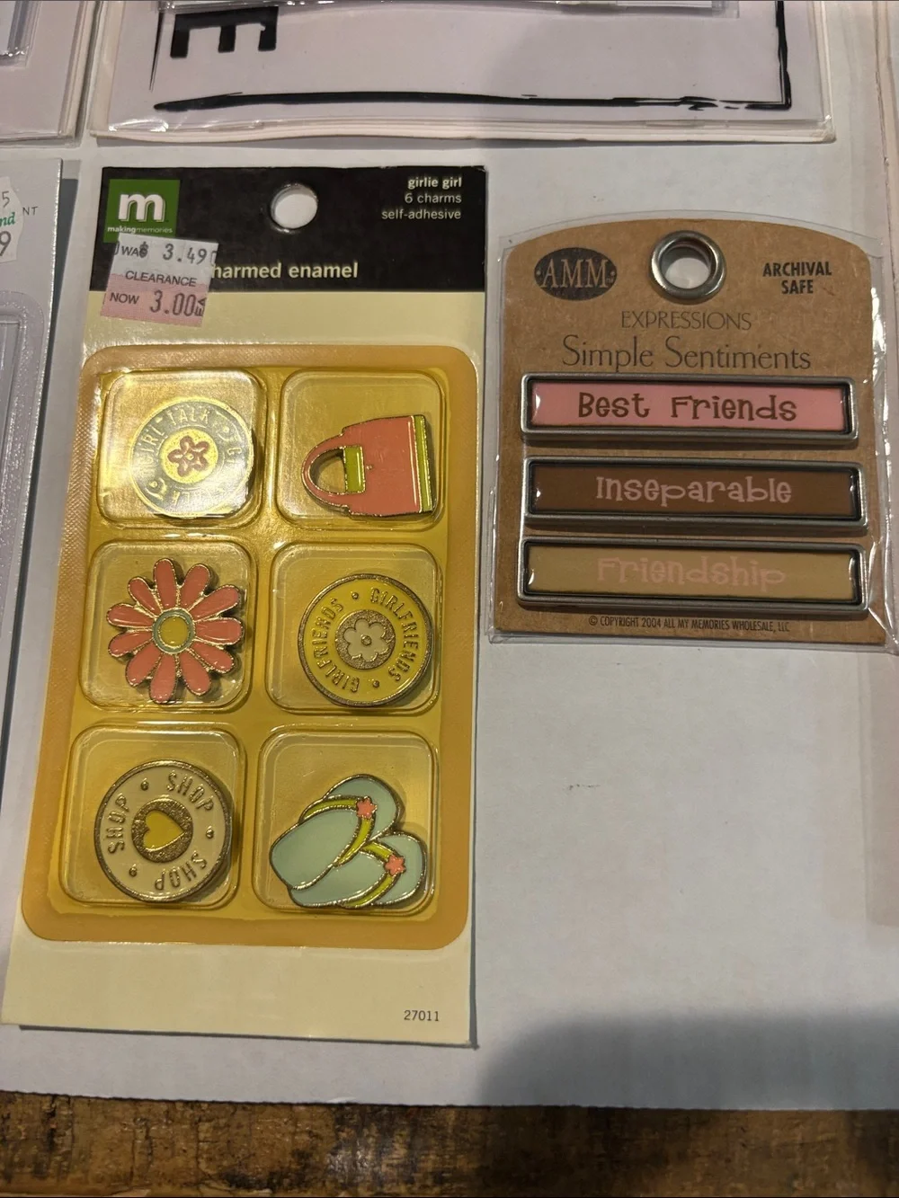 Scrapbooking Photo Sleeve & Sticker Craft Pack — lot 6